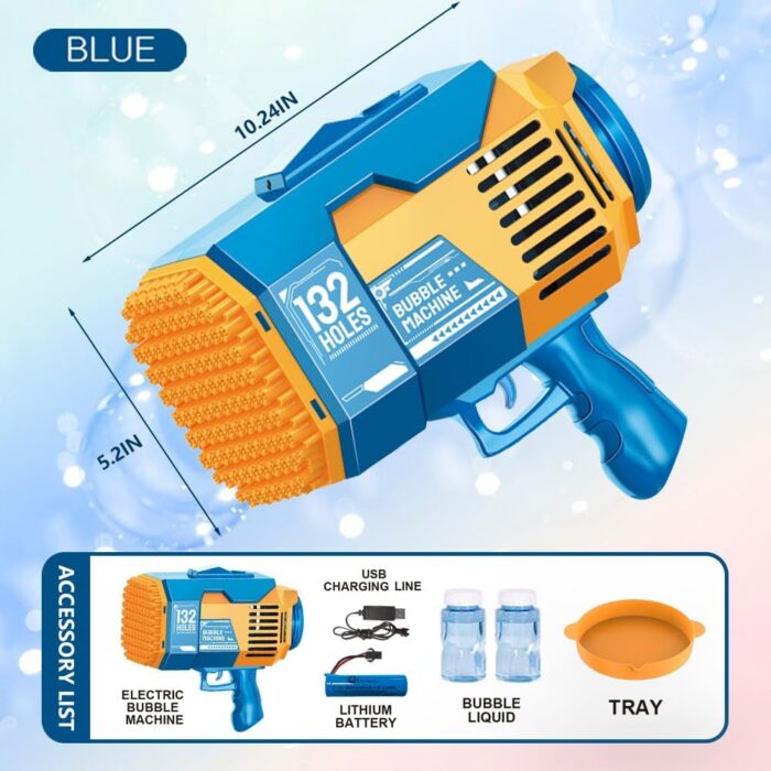 Bazooka Bubble Gun Powerful 132 Holes - Image 2