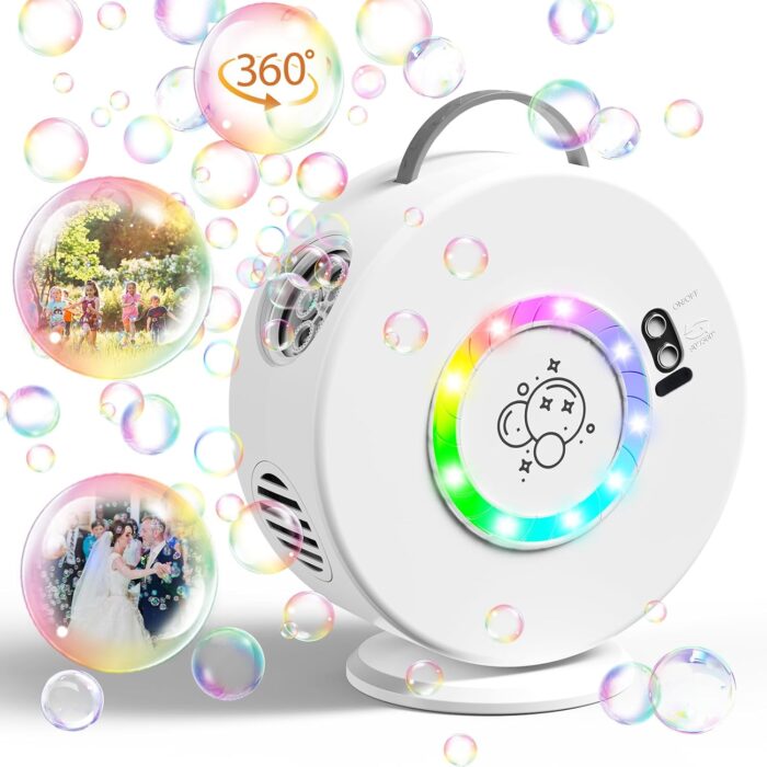 Rechargeable LED Bubble Blower 360° Fun